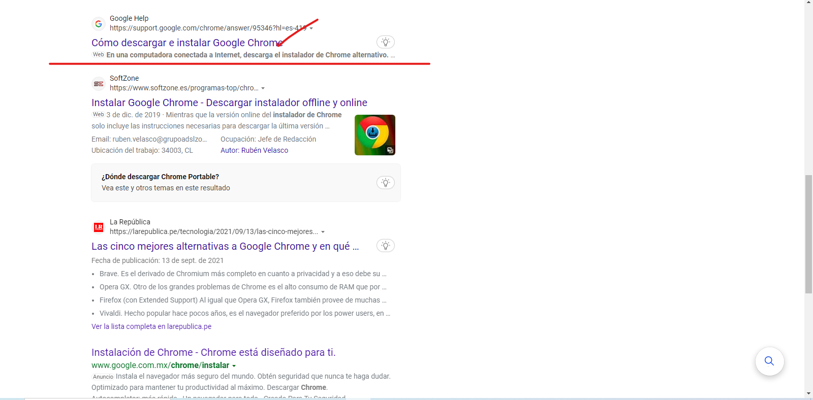 Haz clic y descarga Google Chrome alternativo en tu ordenador